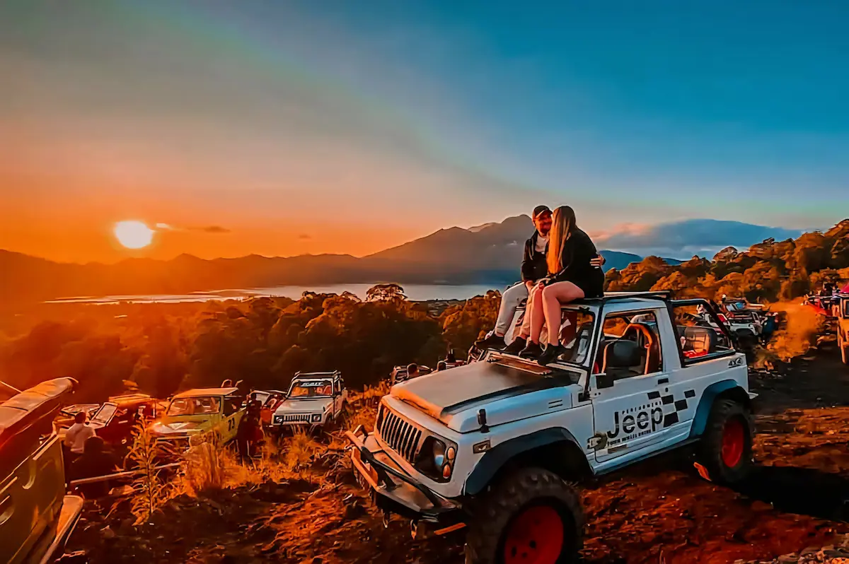 Mount Batur Sunrise Jeep Tour in Bali – black lava adventure with panoramic sunrise view